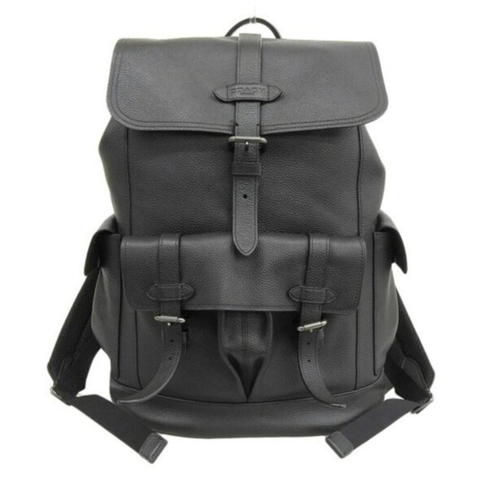 Coach F23202 backpack rucksack leather Black Used
